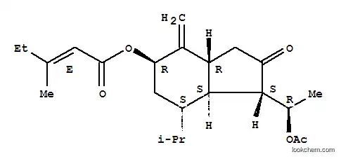 [1-(1-acetyloxyethyl)-4-methylidene-2-oxo-7-propan-2-yl-3,3a,5,6,7,7a-hexahydro-1H-inden-5-yl] (E)-3-methylpent-2-enoate