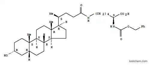 Molecular Structure of 104211-96-3 (N-carbobenzoxy-N-lithocholyl-epsilon-lysine)