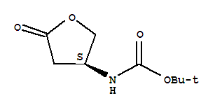 Molecular Structure of 104227-71-6 (Carbamic acid,[(3S)-tetrahydro-5-oxo-3-furanyl]-, 1,1-dimethylethyl ester (9CI))