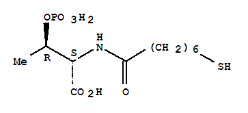 L-Threonine,N-(7-mercapto-1-oxoheptyl)-O-phosphono-