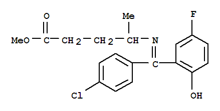 methyl 4-[[(Z)-(4-chlorophenyl)-(3-fluoro-6-oxocyclohexa-2,4-dien-1-ylidene)methyl]amino]pentanoate