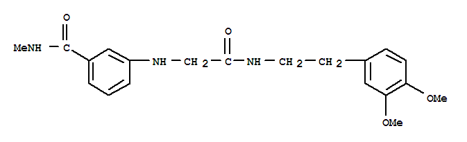 3-(2-(3,4-dimethoxyphenethylamino)-2-oxoethylamino)-N-methylbenzamide