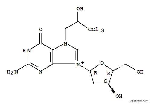Molecular Structure of 104783-28-0 (7-(3-trichloro-2-hydroxypropane)deoxyguanosine)