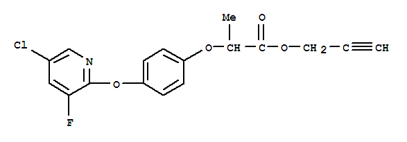 Propanoic acid,2-[4-[(5-chloro-3-fluoro-2-pyridinyl)oxy]phenoxy]-, 2-propyn-1-yl ester