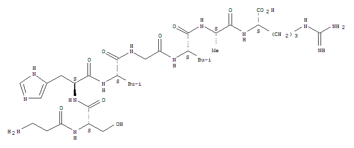 L-Arginine, b-alanyl-L-seryl-L-histidyl-L-leucylglycyl-L-leucyl-L-alanyl-(9CI)