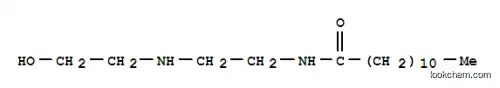 Molecular Structure of 106-09-2 (Dodecanamide,N-[2-[(2-hydroxyethyl)amino]ethyl]-)