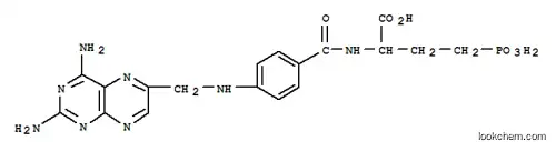 Molecular Structure of 106351-99-9 (2-[[4-[(2,4-diaminopteridin-6-yl)methylamino]benzoyl]amino]-4-phosphon o-butanoic acid)