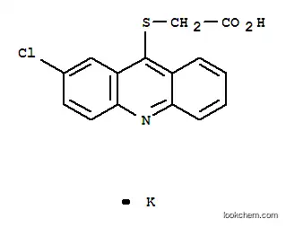 Molecular Structure of 106636-57-1 (ACETIC ACID, ((2-CHLORO-9-ACRIDINYL)THIO)-, POTASSIUM SALT)