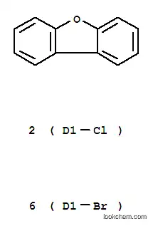 Molecular Structure of 107207-36-3 (HEXABROMO-DICHLORODIBENZOFURAN)