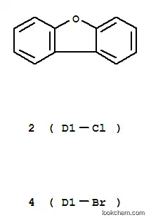 Molecular Structure of 107207-44-3 (TETRABROMO-DICHLORODIBENZOFURAN)