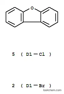 Molecular Structure of 107207-45-4 (DIBROMO-PENTACHLORODIBENZOFURAN)