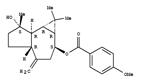 Benzoic acid,4-methoxy-,decahydro-7-hydroxy-1,1,7-trimethyl-4-methylene-1H-cycloprop[e]azulen-2-ylester, [1aR-(1aa,2a,4aa,7b,7ab,7ba)]- (9CI)