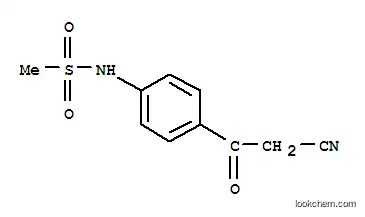 Molecular Structure of 107929-91-9 (4-(2-CYANOACETYL)METHANE SULFONANILIDE)
