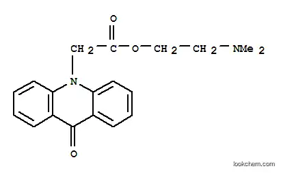 Molecular Structure of 108119-58-0 (N,N-(dimethylamino)ethyl 9-oxo-10-acridineacetate)