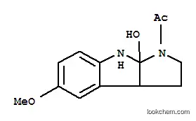 Molecular Structure of 109210-52-8 (1-acetyl-1,2,3,3a,8,8a-hexahydro-8a-hydroxy-5-methoxypyrrolo(2,3-b)indole)