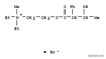 Molecular Structure of 109513-52-2 (diethyl-[2-(4-hydroxy-2-phenyl-butanoyl)oxyethyl]-methyl-azanium bromide)