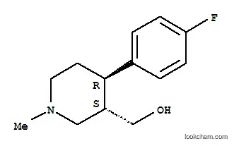 Molecular Structure of 109887-53-8 (4-(4-Fluorophenyl)-3-hydroxymethyl-1-methyl-piperidine)