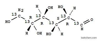 Molecular Structure of 110187-42-3 (D-GLUCOSE-13C6)