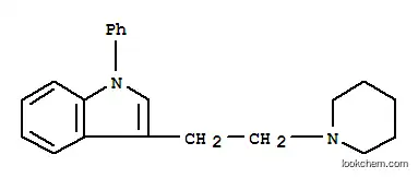 Molecular Structure of 110331-76-5 (1-Phenyl-3-(2-piperidinoethyl)indole)