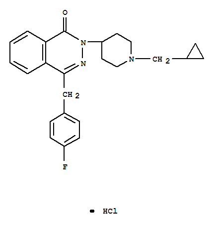 1(2H)-PHTHALAZINONE,2-(1-(CYCLOPROPYLMETHYL)-PIPERIDIN-4-YL)-4-((4-FLU OROPHENYL)METHYL)- HCL