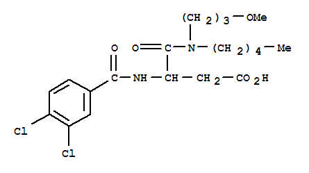 (+-)-3-((3,4-DICHLOROBENZOYL)AMINO)-4-((3-METHOXYPROPYL)PENTYLAMINO)-4 -OXOBUTANOIC ACID