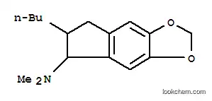 Molecular Structure of 111858-09-4 (2-butyl-3-(dimethylamino)-5,6-methylenedioxyindan)