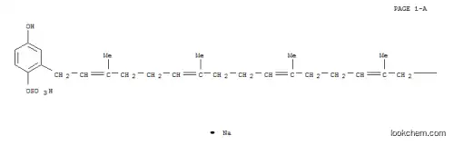 Molecular Structure of 113267-17-7 (hexaprenylhydroquinone sulfate)
