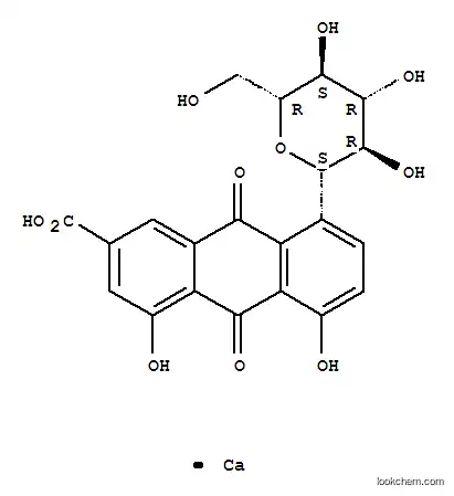Molecular Structure of 113443-70-2 (RHEIN-8-GLUCOSIDE)