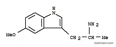 Molecular Structure of 1137-04-8 (5-Methoxy-alpha-methyltryptamine)