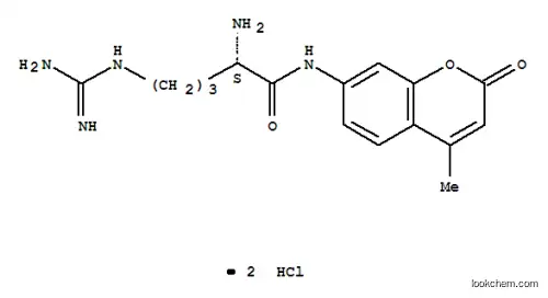 Molecular Structure of 113712-08-6 (L-ARGININE 7-AMIDO-4-METHYLCOUMARIN DIHYDROCHLORIDE)