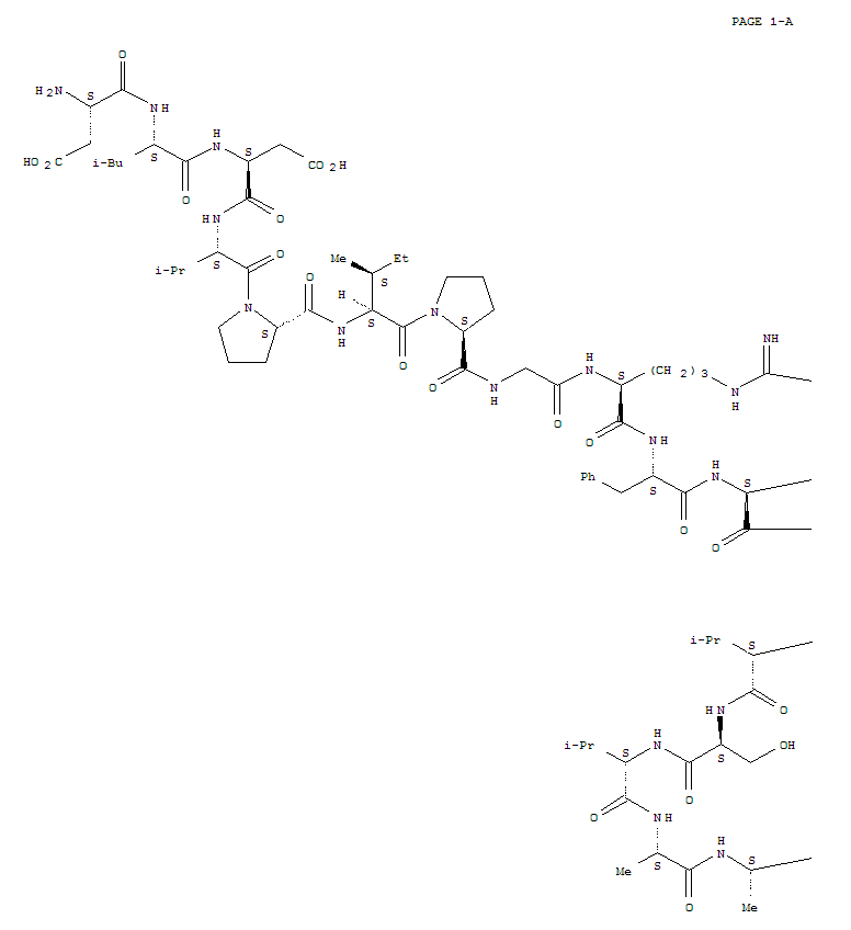 L-Glutamic acid, L-a-aspartyl-L-leucyl-L-a-aspartyl-L-valyl-L-prolyl-L-isoleucyl-L-prolylglycyl-L-arginyl-L-phenylalanyl-L-a-aspartyl-L-arginyl-L-arginyl-L-valyl-L-seryl-L-valyl-L-alanyl-L-alanyl-