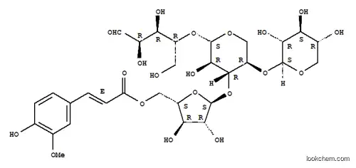 Molecular Structure of 114216-65-8 (O-beta-xylopyranosyl-(1-4)-O-(5-O-feruloyl-alpha-arabinofuranosyl-(1-3))-O-beta-xylopyranosyl-(1-4)-xylopyranose)