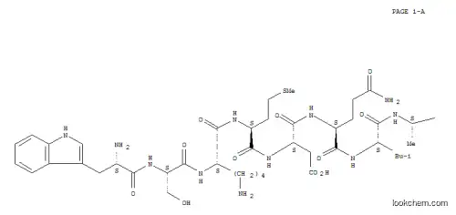 Molecular Structure of 115136-18-0 (TRP-SER-LYS-MET-ASP-GLN-LEU-ALA-LYS-GLU-LEU-THR-ALA-GLU)