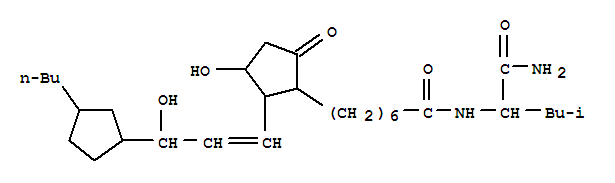 Cyclopentaneheptanamide,N-[1-(aminocarbonyl)-3-methylbutyl]-2-[3-(3-butylcyclopentyl)-3-hydroxy-1-propen-1-yl]-3-hydroxy-5-oxo-