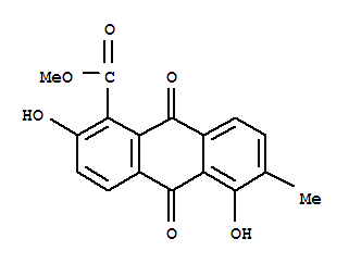 1-Anthracenecarboxylicacid, 9,10-dihydro-2,5-dihydroxy-6-methyl-9,10-dioxo-, methyl ester