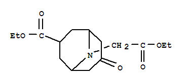 Ethyl 9-(2-ethoxy-2-oxoethyl)-3-oxo-9-azabicyclo[3.3.1]nonane-7-carboxylate