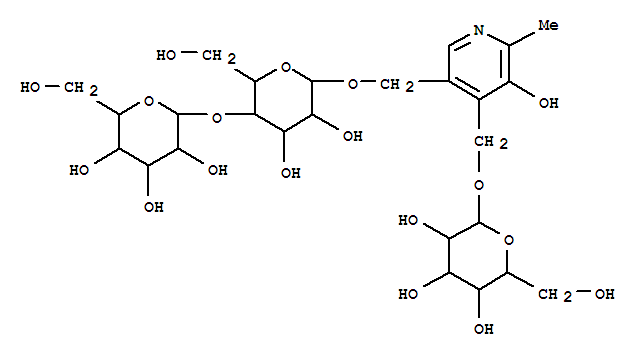 4'-O-(GLUCOSYL)-5'-O-(CELLOBIOSYL)PYRIDOXINE