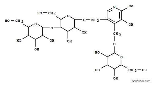 Molecular Structure of 116169-15-4 (4'-O-(glucosyl)-5'-O-(cellobiosyl)pyridoxine)
