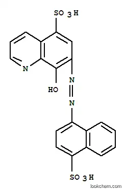 Molecular Structure of 117-87-3 (8-Hydroxy-7-((4-sulfo-1-naphthyl)azo)quinoline-5-sulfonic acid)