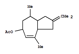 6-Azulenol,1,2,3,3a,4,5,6,8a-octahydro-4,8-dimethyl-2-(1-methylethylidene)-, 6-acetate