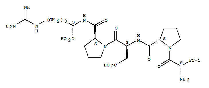 2-[[1-[2-[[1-(2-amino-3-methylbutanoyl)pyrrolidine-2-carbonyl]amino]-3-carboxypropanoyl]pyrrolidine-2-carbonyl]amino]-5-(diaminomethylideneamino)pentanoic acid