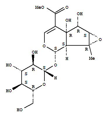 Methyl (1aR,1bS,2S,5aR,6R,6aS)-2-(b-D-glucopyranosyloxy)-5a,6-dihydroxy-1a-methyl-1a,1b,2,5a,6,6a-hexahydrooxireno[4,5]cyclopenta[1,2-c]pyran-5-carboxylate