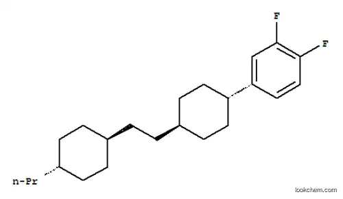 Molecular Structure of 117943-37-0 (1,2-Difluoro-4-[trans-4-[2-(trans-4-propylcyclohexyl)ethyl]cyclohexyl]benzene)