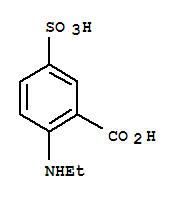 Benzoic acid,2-(ethylamino)-5-sulfo- cas  119-22-2