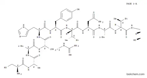 Molecular Structure of 119019-65-7 (H-SER-ALA-LEU-ARG-HIS-TYR-ILE-ASN-LEU-ILE-THR-ARG-GLN-ARG-TYR-NH2)