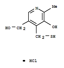 3-Pyridinemethanol,5-hydroxy-4-(mercaptomethyl)-6-methyl-, hydrochloride (1:1) cas  1198-26-1