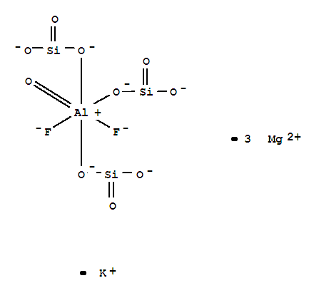 Fluorphlogopite (Mg3K[AlF2O(SiO3)3])
