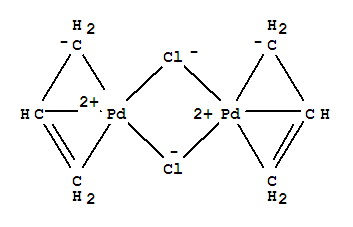 Molecular Structure of 12012-95-2 (Palladium, di-m-chlorobis(h3-2-propenyl)di-)