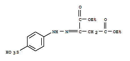 Butanedioic acid,2-[2-(4-sulfophenyl)hydrazinylidene]-, 1,4-diethyl ester