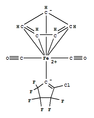 Iron, dicarbonyl(2-chloro-3,3,4,4,5,5-hexafluoro-1-cyclopenten-1-yl)-p i-cyclopentadienyl-